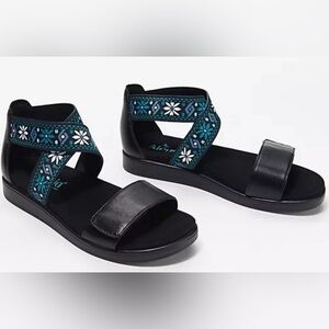 Alegria Adjustable Cross-Strap Women’s Sandals Lucia Aqua Size 8-8.5 New